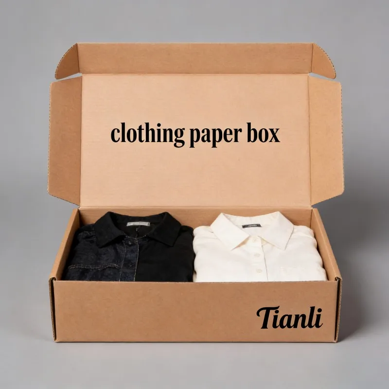 Ψηφιακή εκτύπωση, προσαρμοστικό λογότυπο, συσκευασία PR, κουτιά αποστολής από χαρτόνι με κυματοειδές χαρτί για ρούχα, κοστούμια, T-shirt, ενδύματα και μπουφάν