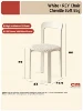 Blanco - cojín de asiento tapizado