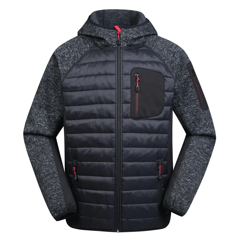 Custom Fit Style Fleece Coat Men's Padded Nylon Jackets Winter Fashionable Street Winter Soft Puffer Down Sportswear Jacket