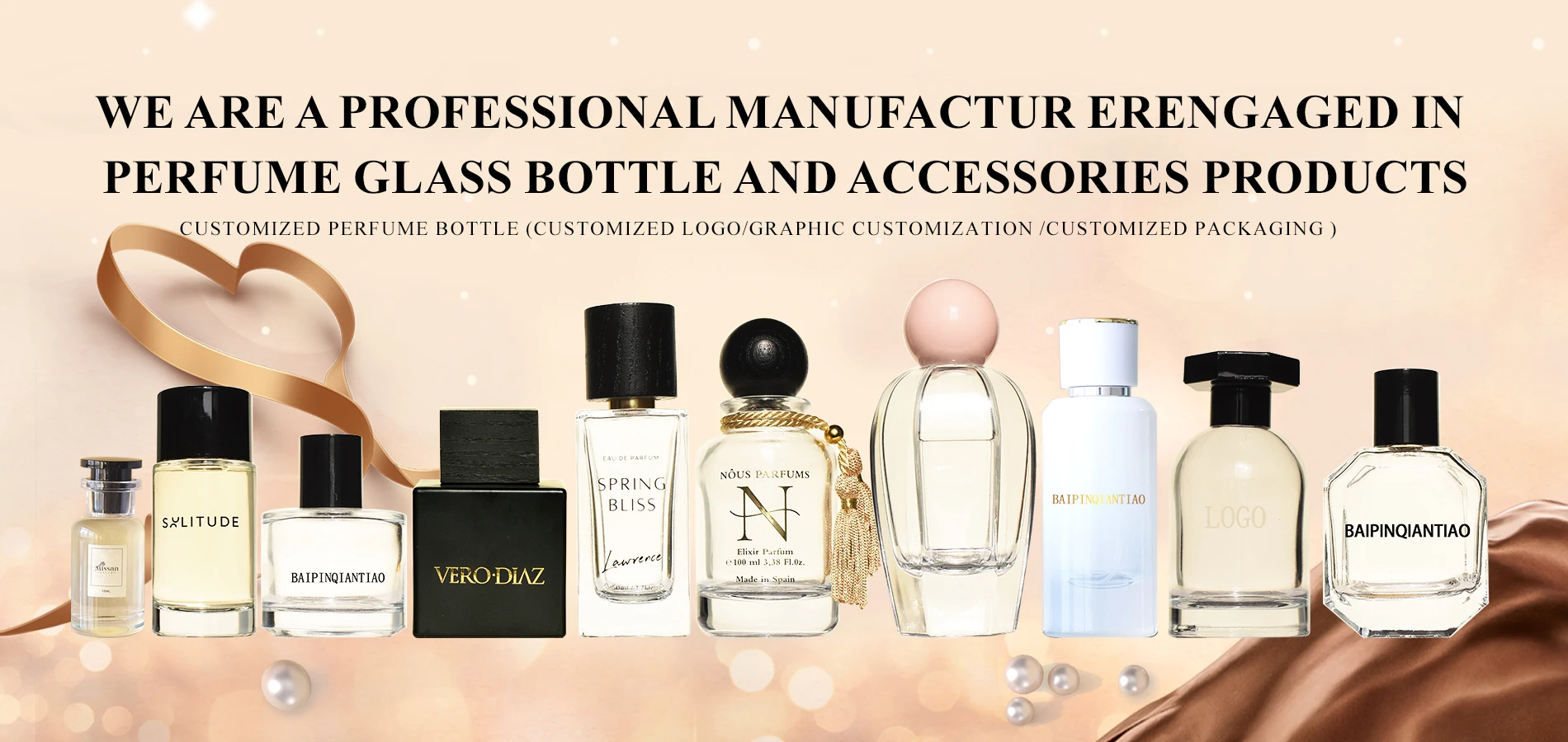 Irregular Perfume Bottle 30ml 50ml 100ml Unique Customize Spray Luxury