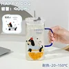 Sausage puppy 900ml single cup+transparent straw+transparent lid