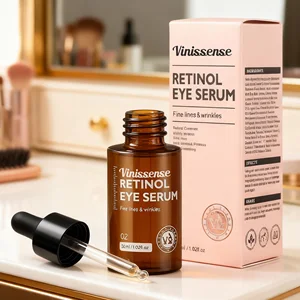 Private Label Customize Anti Wrinkle Hyaluronic Acid Nourish Repair Eye Bag Removal Lifting Caffeine Eye Serum