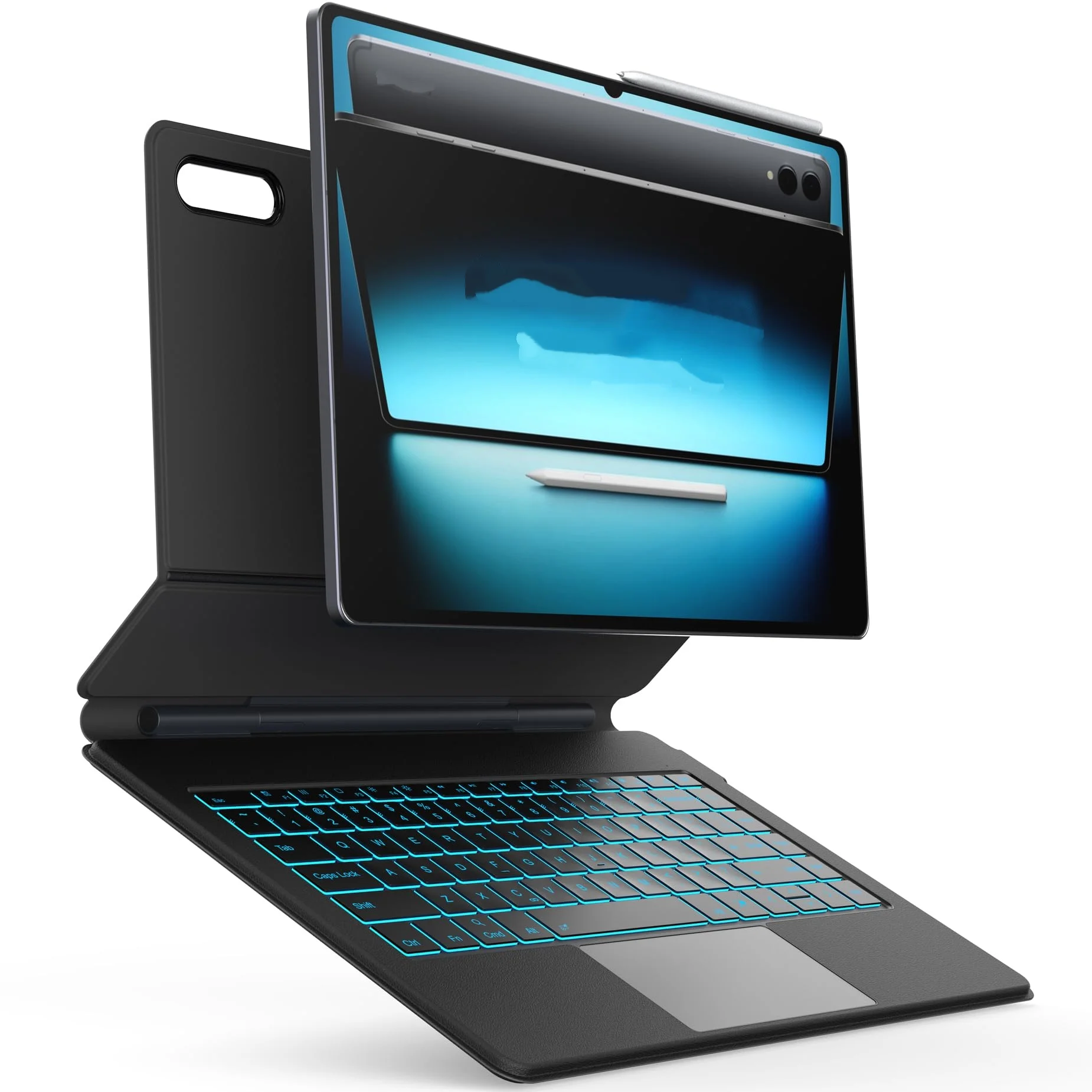 Magic Keyboard Case for Samsung Galaxy Tab S11 Ultra 14.6'' Backlit Magnetic Stand Multi-Touch Track pad AI Key Laudtec