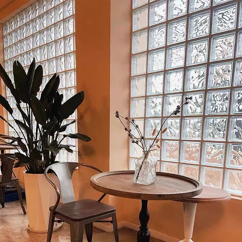 Factory Sourcing Durable Super Clear Cloudy Hollow Glass Brick Price