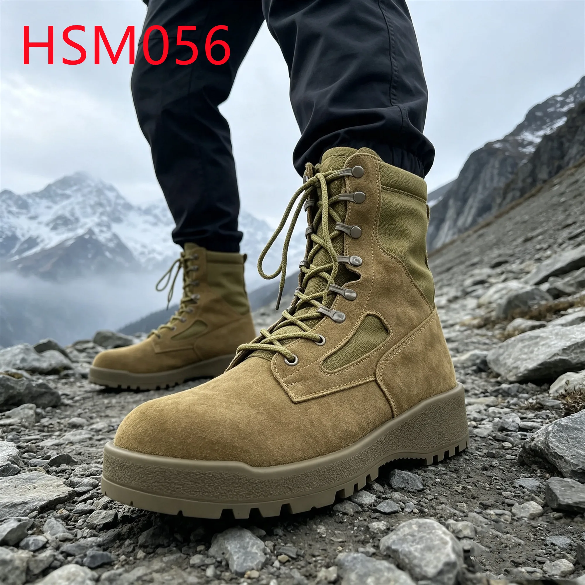 HY,Anti-impact Rubber Sole Hua Singh Combat Boots in Chile Water Repellent Nylon Fabric Six Colors Tactical Gear Boots HSM056