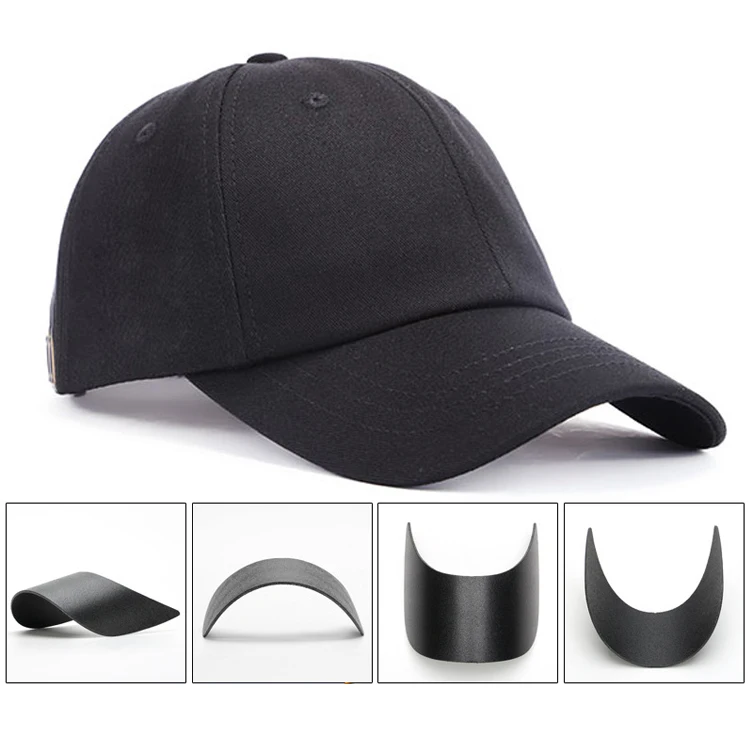 YN Custom Size Personalized Curve Shape High Quality Baseball Cap Bill Inserts Baseball Hat Brim Inserts Plastic Baseball Board