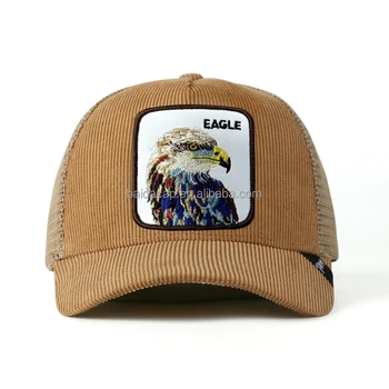 Wholesale  5 Panel Basic Corduroy Hat  Animal Mesh Trucker Cap Gorras