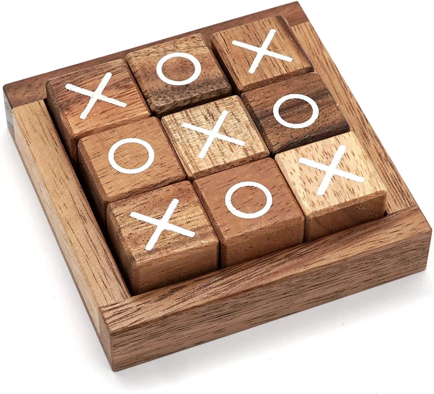 Wood Tic Tac Toe, Classic XOXO