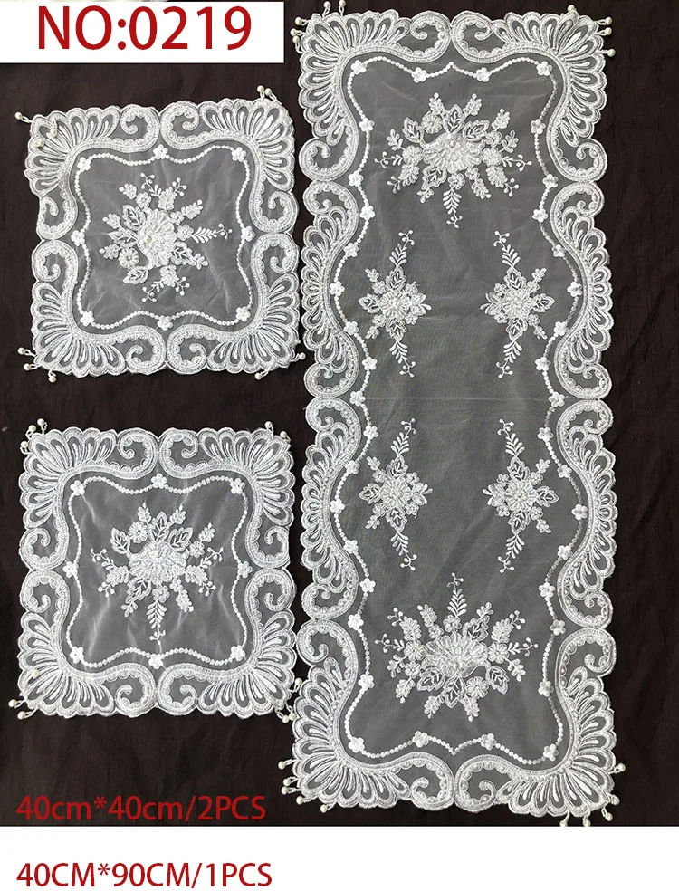 Designer Glass Beaded Dining Table Cloth Easter Beaded Table Runner Beaded Prolific Table Runner