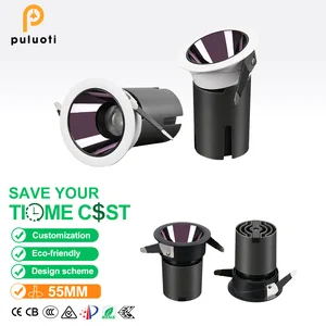 Modern Indoor Spotlights with Adjustable Built-In High CRI Full-Spectrum Eye Protection Technology for Indoor Environments