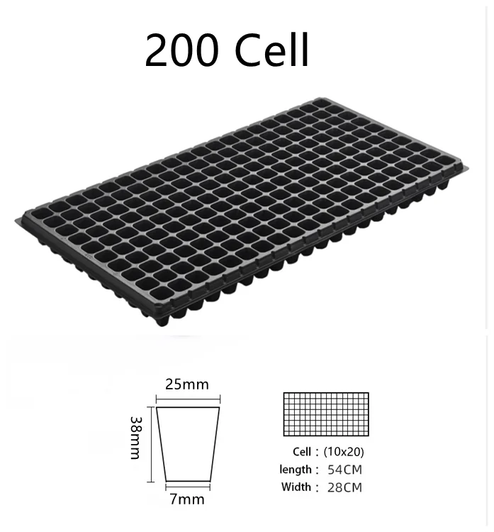 1.0mm Thickness Seed Starter Trays 21 32 50 72 105 128 200 Cells ...