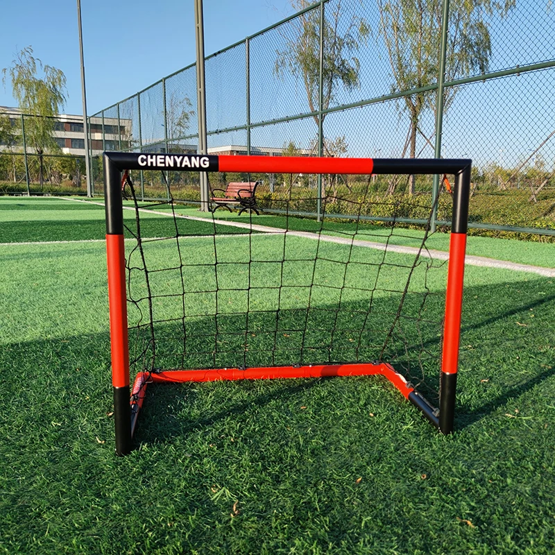 Steel Frame Goal All Weather Soccer Netquick Assembly Durable Training