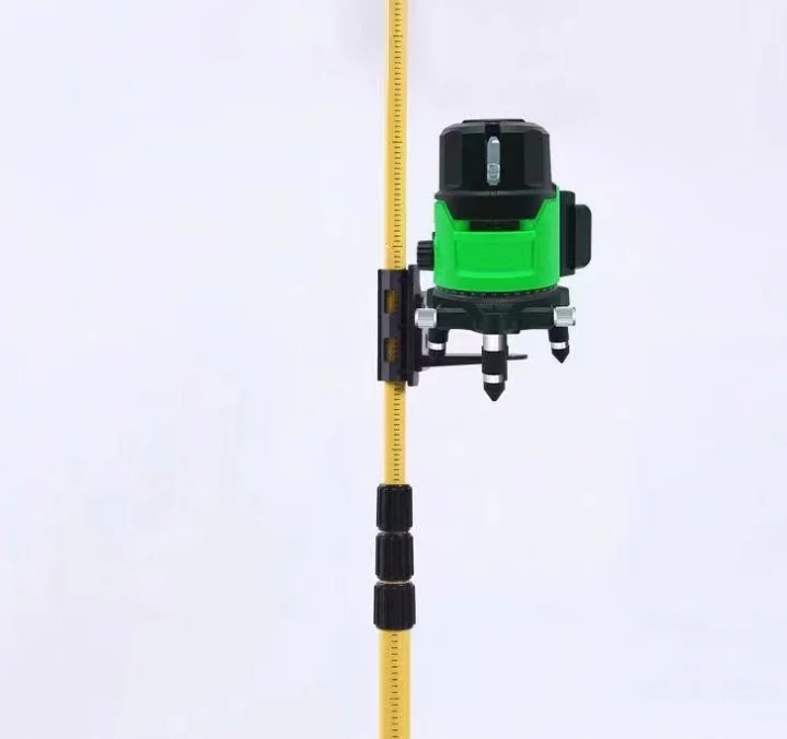Trépied pour niveau laser, support de plafond, tige de nivellement pour niveau laser, perche télescopique avec 1/4\" et 5/8\"