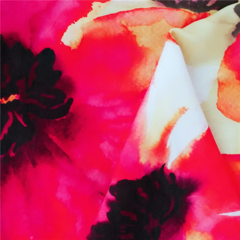 
 Высшее качество, индивидуальный дизайн, шелковая шифоновая ткань с цифровой печатью для платья  