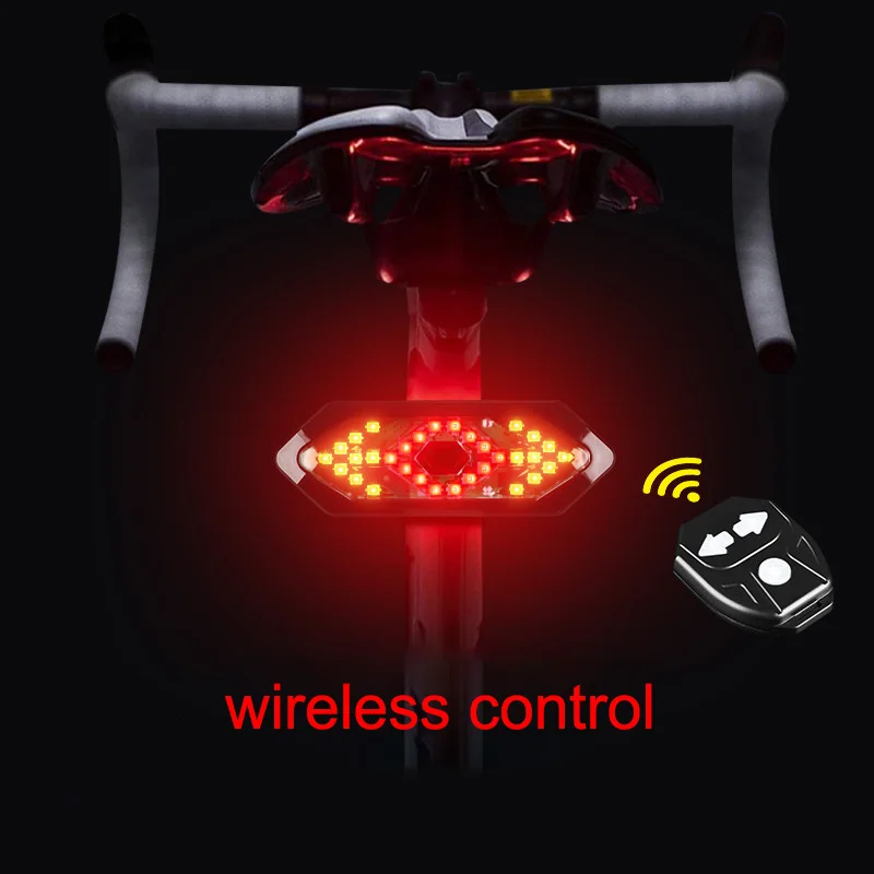 Hot Selling Bicycle Bike Tail Light Set Remote Control Rechargeable with Battery Power Supply Spare Parts