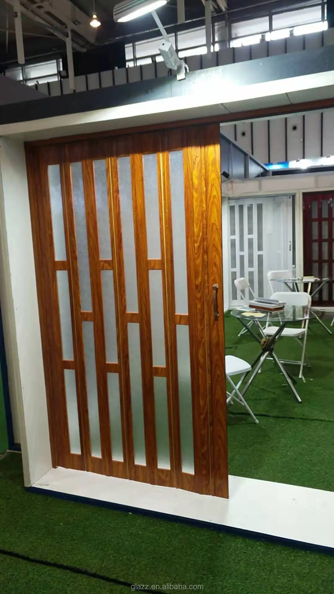 PVC Bathroom Folding Door Cheap Price Interior Sliding Door