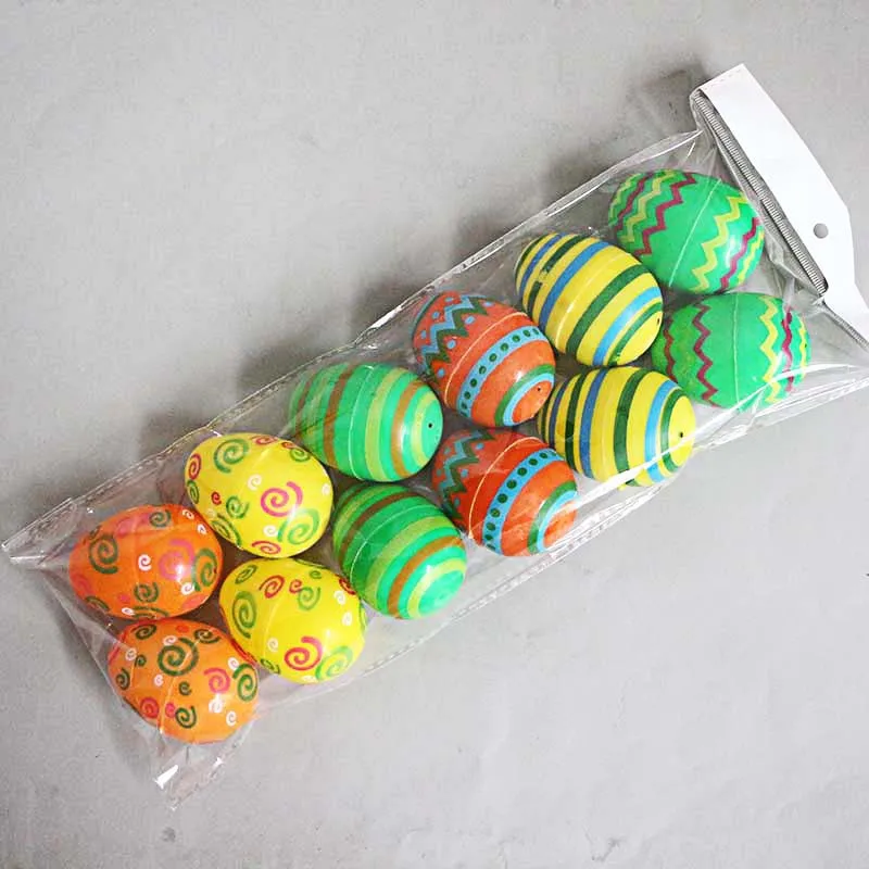 Оптовая продажа 2 25 украшение имитация пасхального яйца пластиковые пасхальные пластиковая Пасхальная корзина яйцо