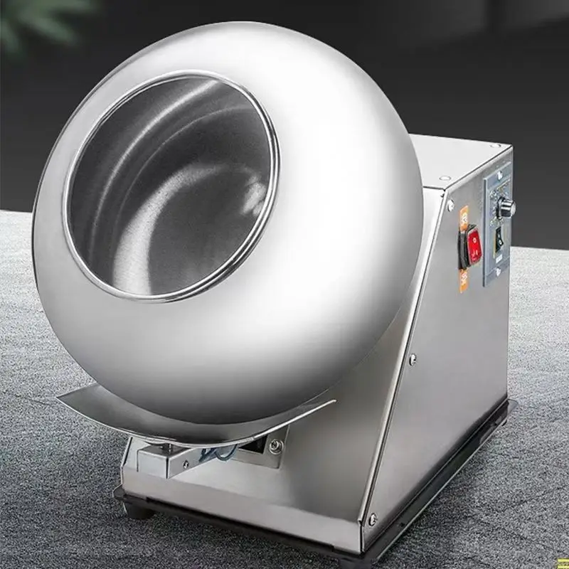 TEBAK Factory Direct Sale 180w Small Electric Heating Function Chocolate Almond Nut Coating Machine Peanut Sugar Coating Machine