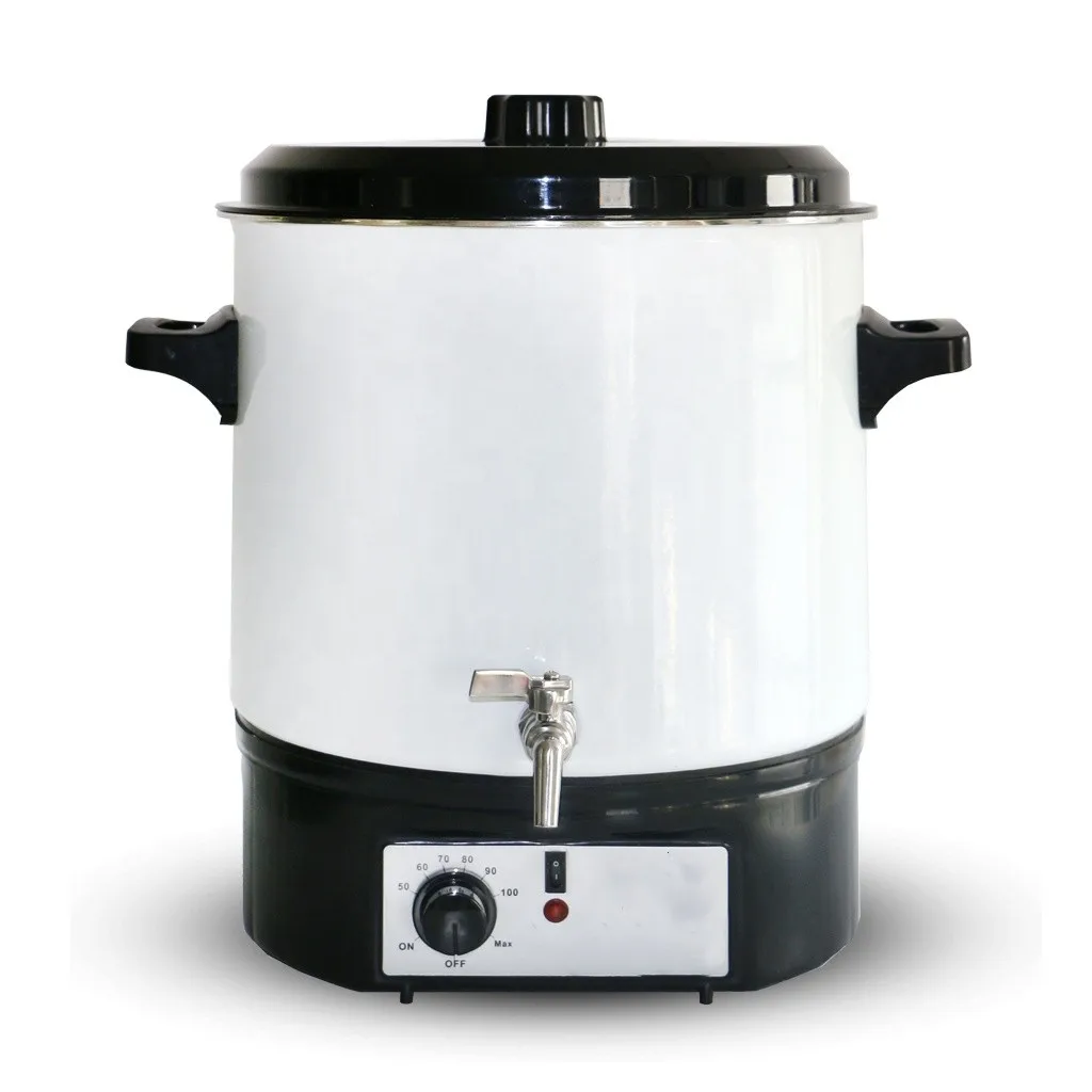 Big Capacity Wax Melting Pot Electric Candle Making Machine With Metal Tap 27L Wax Melter