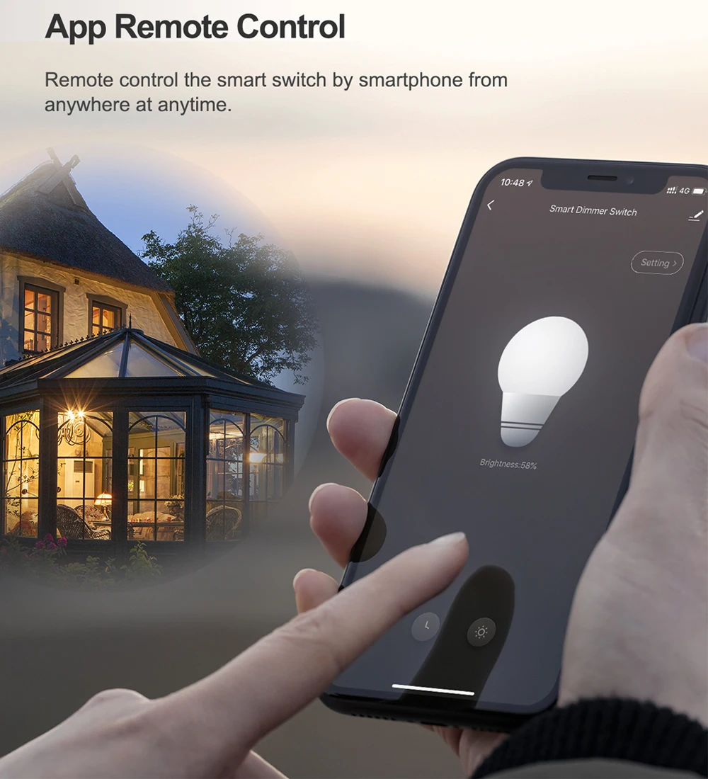 Tuya Smart Wifi Led Dimmer Switch Alexa Google Home Voice Control Touch