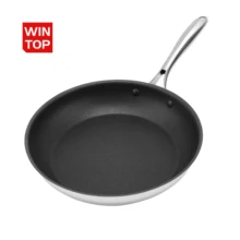 Non Stick Frying Pan 8 10 12 inch Ceramic Cooking Pan Skillets Cookware 20 24 28cm Stainless Steel Fry Pan