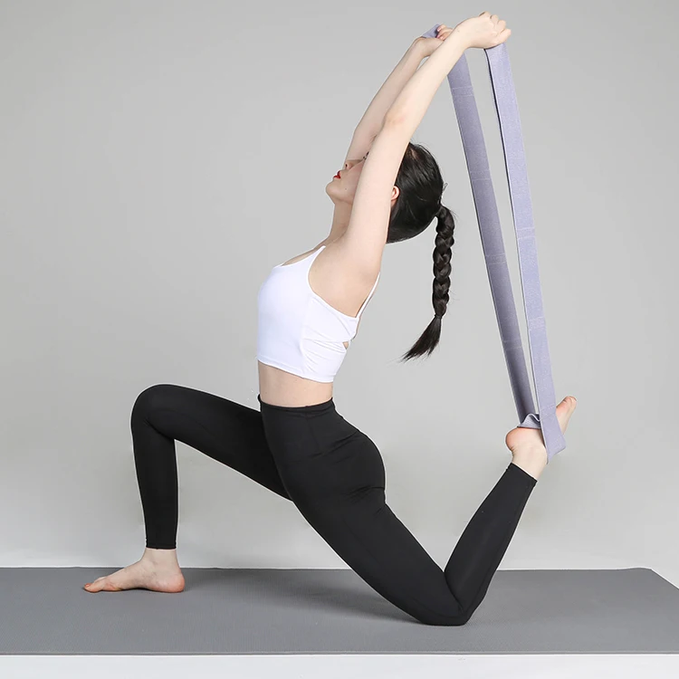 Новинка 2020, эластичный ремешок для йоги из органического хлопка с логотипом