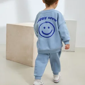 2026 Two Piece Ins Style Little Boys Sport Clothes Kids Sweatshirts Pant Track Suits Clothing Sets Streetwear Casual Sets