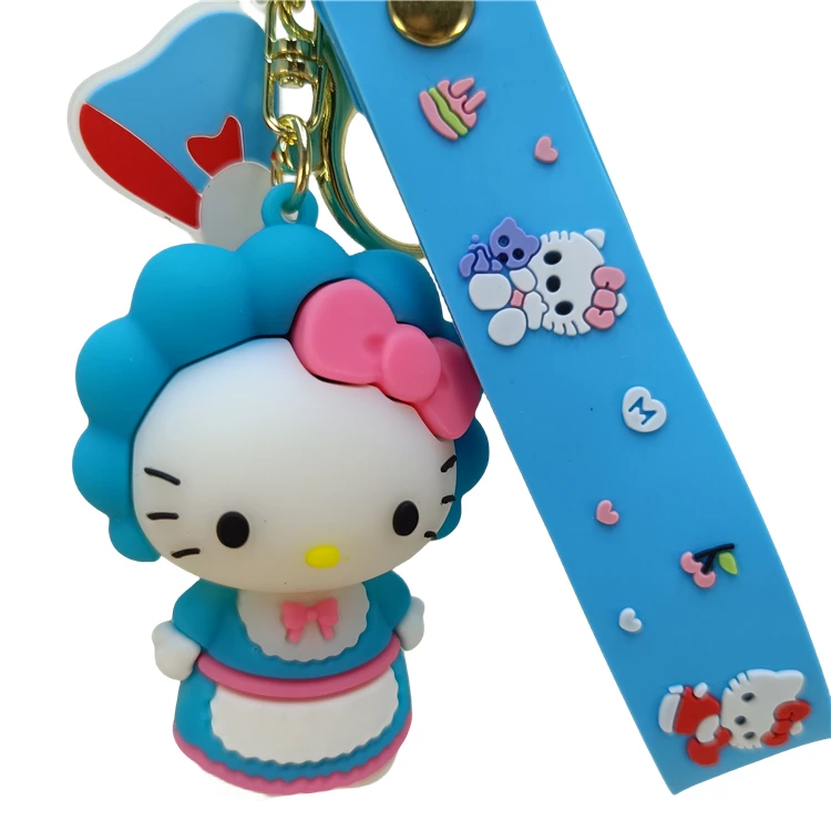 Factory Direct Custom 2D PVC Key Chain Key Holder for Corporate Brand Advertising Giveaways