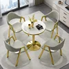 1 desk 4 chair light gray