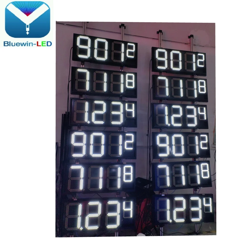 屋外防水ガソリンスタンドLEDデジタルサインボードドット看板表示