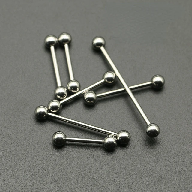 Nose Bone Studs Piercing Jewelry Bar Stainless Steel Silver Black Gold Nose Lip Pin Body Piercing Straight Stud