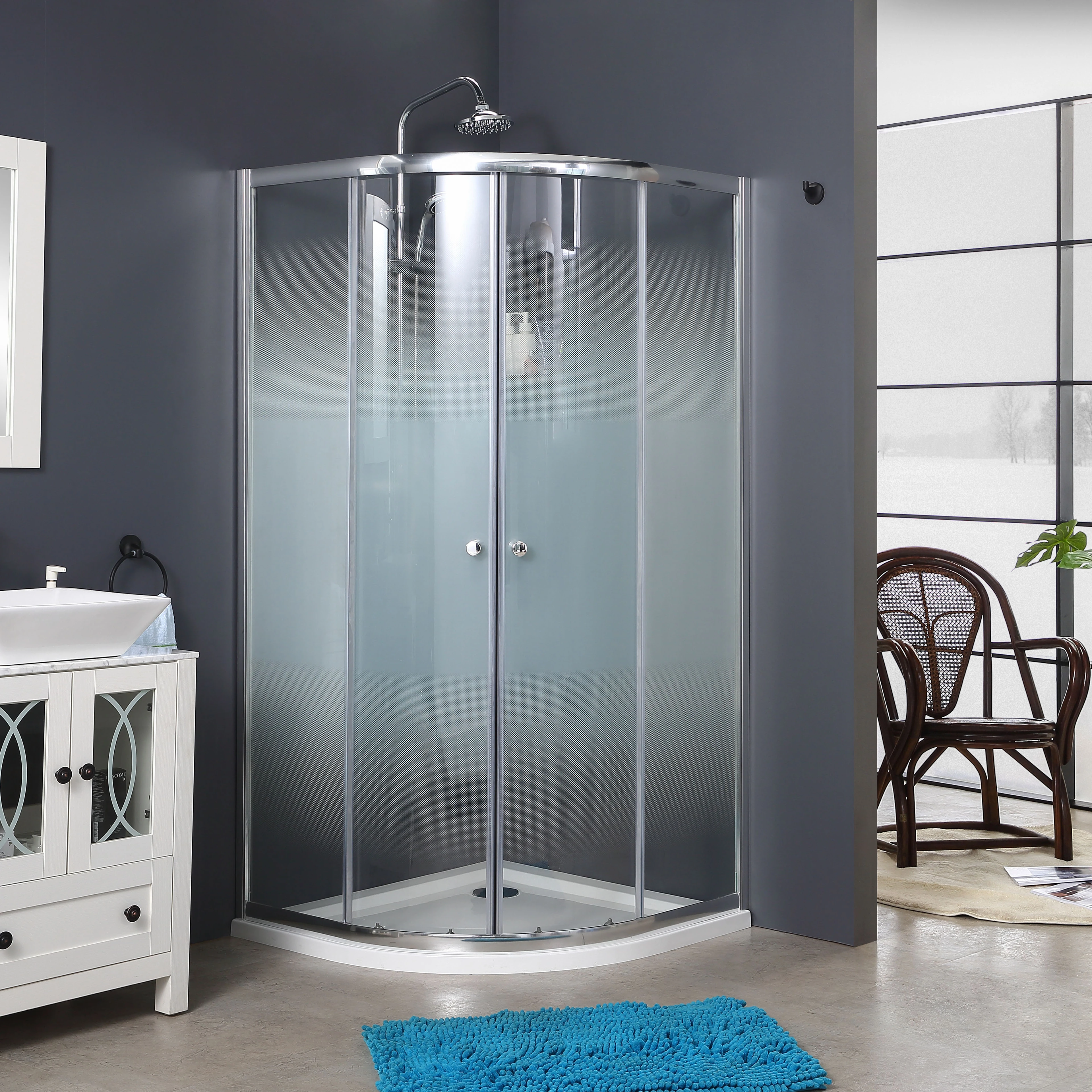 Buy Wholesale China Bathroom Divider Sliding Shower Door Polished