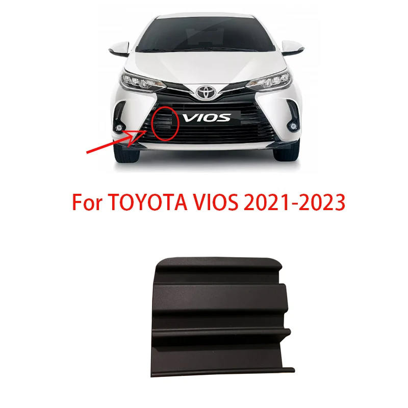Front Bumper Tow Hook Eye Cover Trailer Cap For Toyota Yaris 4Door