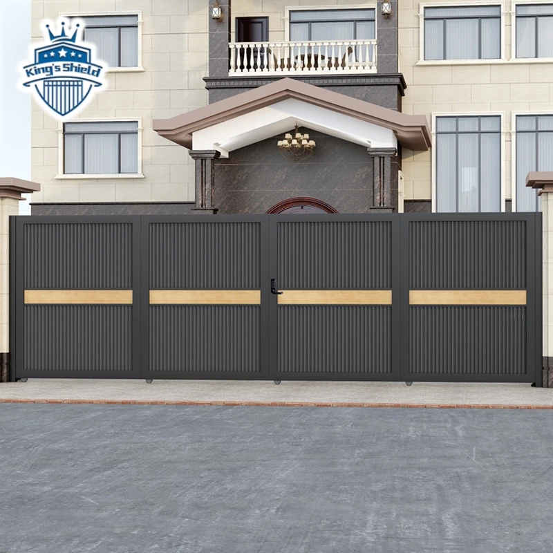 Cheap Pedestrian Walkway Outdoor Metal Gates Designs Bifolding