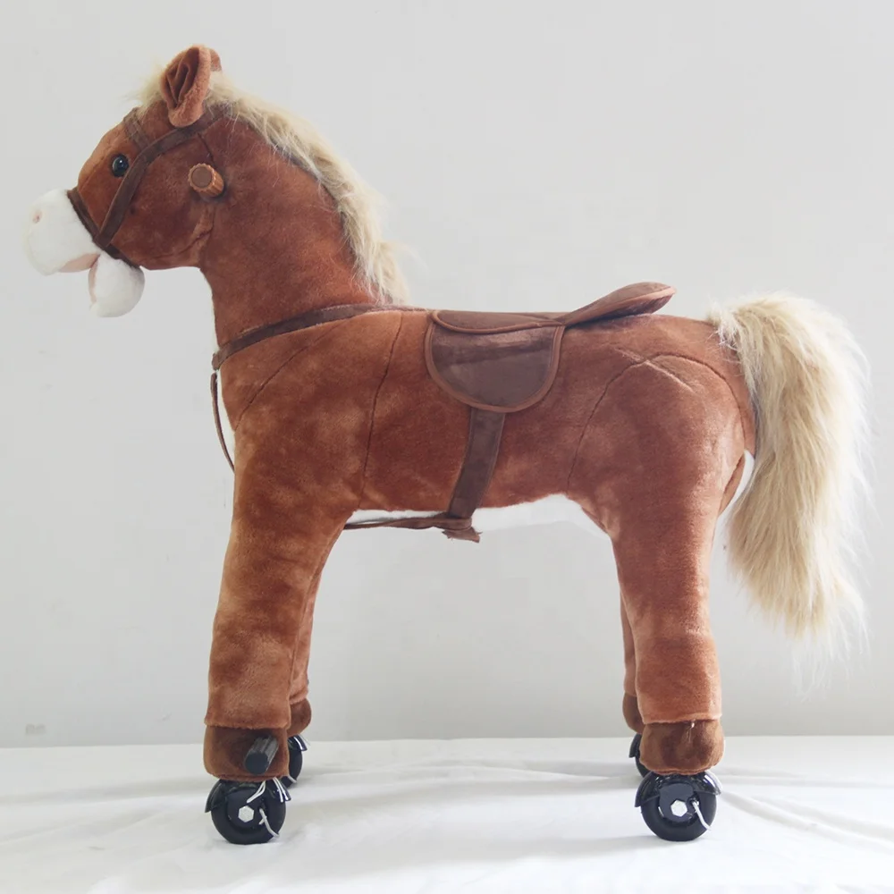 Plush Toy Toy Horse That Walks And Neighs Walking Animal Ride Toy