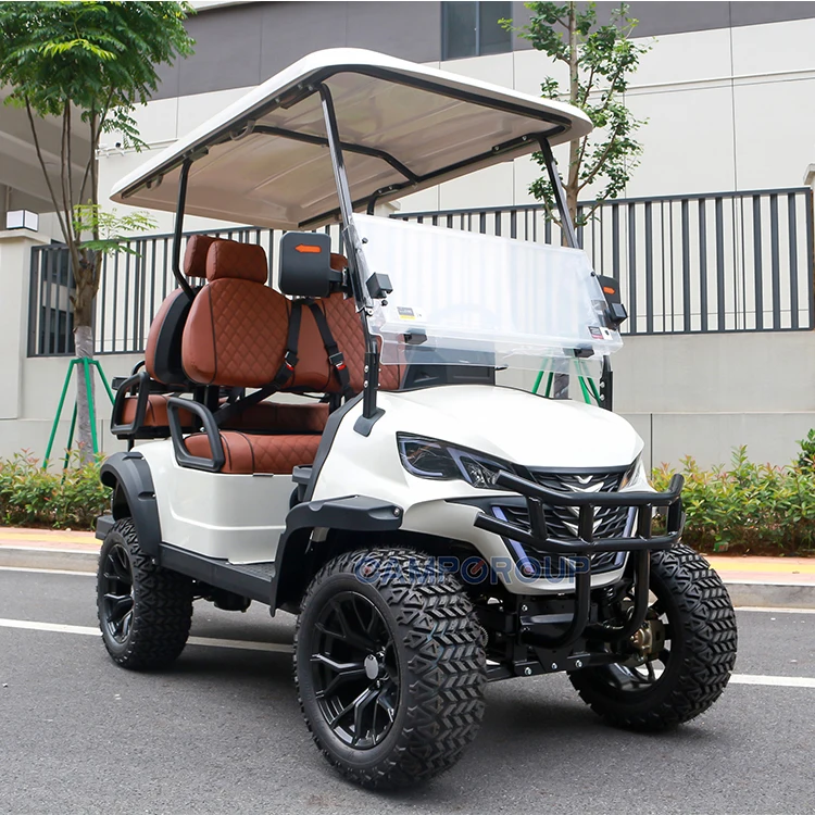Electric Golf Carts Battery Operated 2+2 Seat Club Car Golf Cart Buggy China