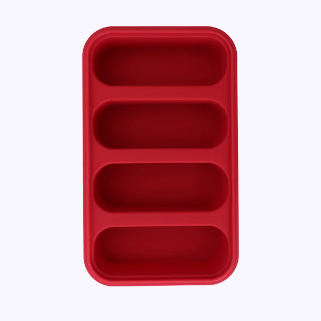 Custom Rectangle Silicone 4 Perfect 1 Cup Portion Freezes  Broth or Sauce Soup Mold