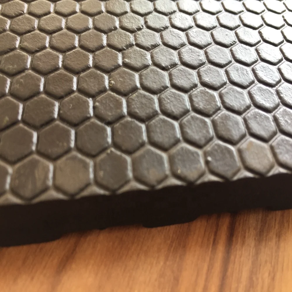 8mm Square Hexagon Pattern Double Side Heavy Duty Stable Rubber Horse Stall Mat