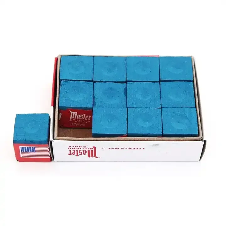 中国製マスタービリヤードチョーク12ピース/箱ブルー/グレー