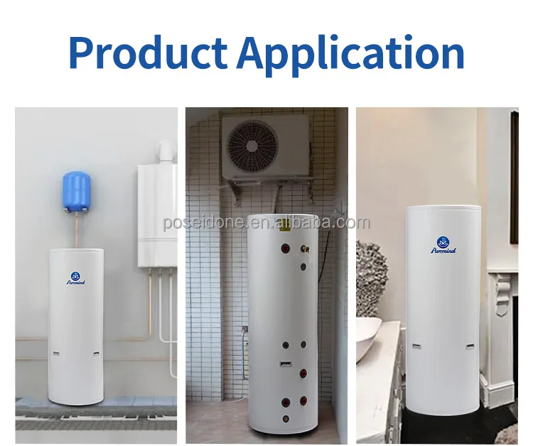 200l 300l Air To Water Heater With Water Tank Heat Pump R410a Split