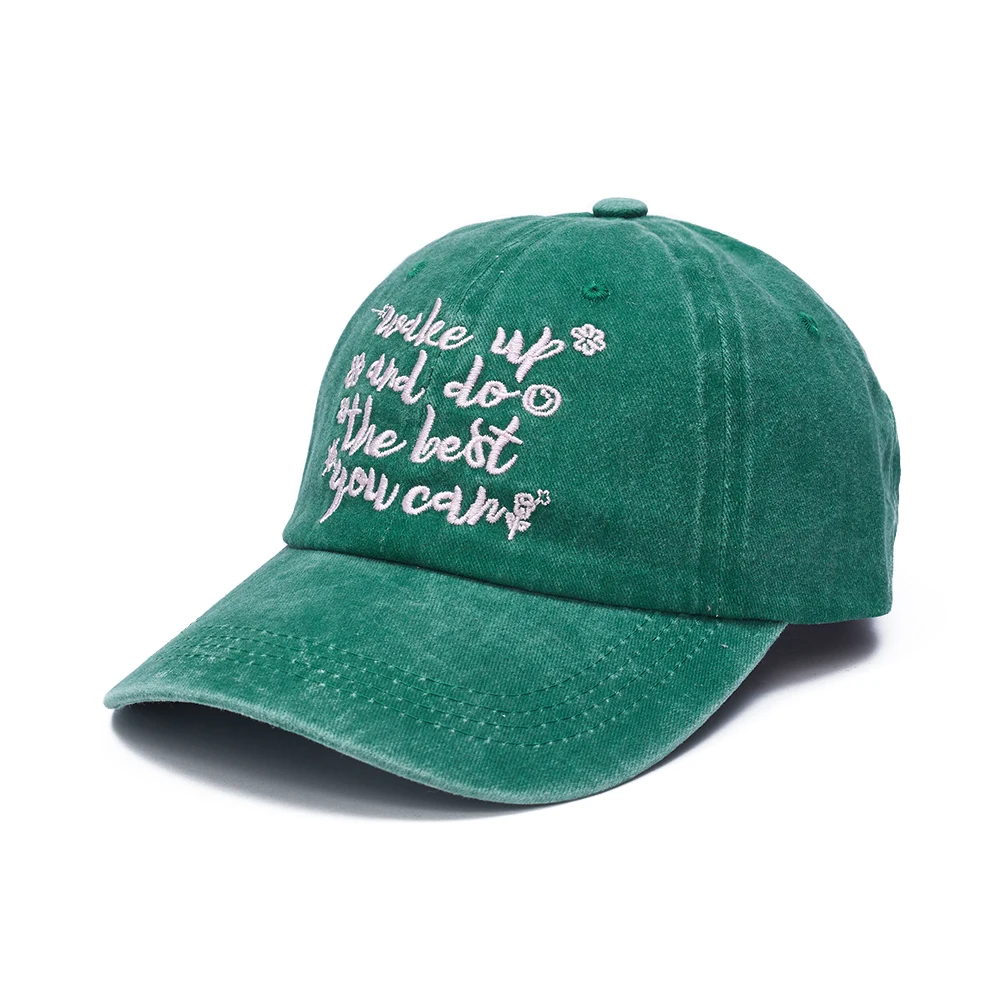 Wholesale Custom 5 Panel Green Underbrim Acrylic Dad Hat,Mens Sports