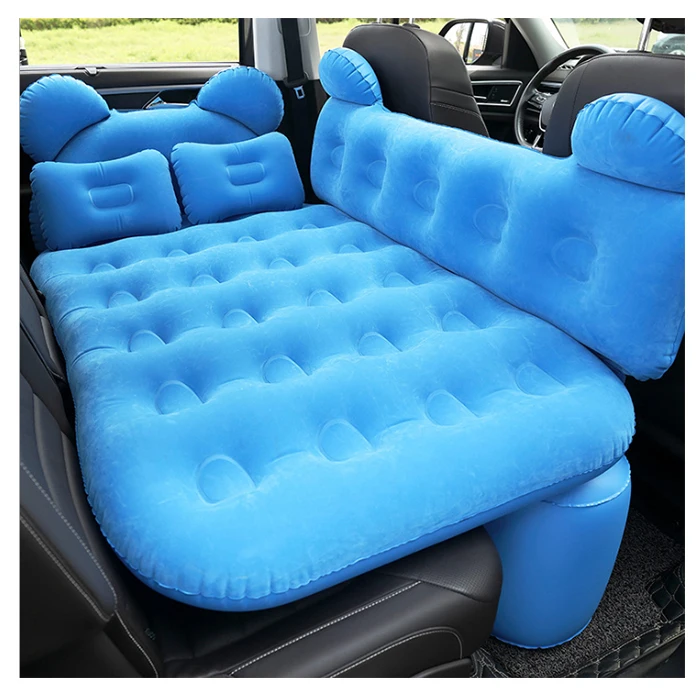 Inflatable Flocking Car Seat Cushion with Back Support - China