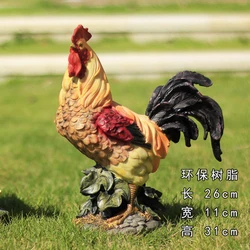 Figurine Poule Simulation Réaliste – Ornement Poulet De Ferme En PP Et Plumes Artificielles Pour Jardin, Patio, Décoration