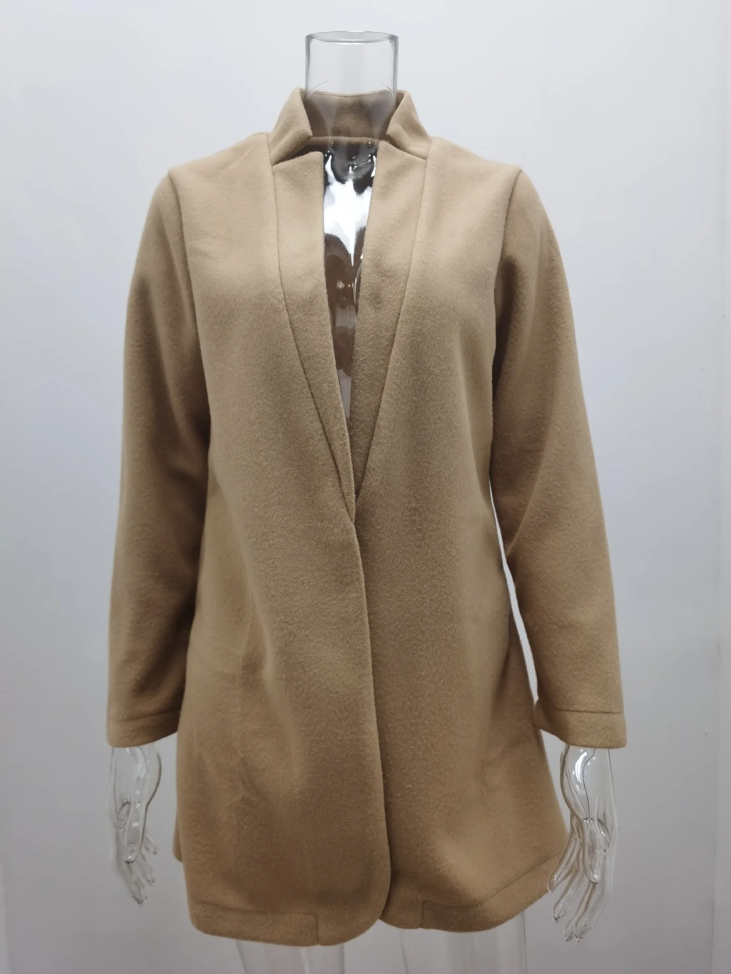 long tan jacket womens