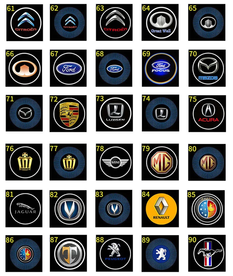 Wireless Car Custom Logo Light Led Car Door Light Hd 3d Ghost