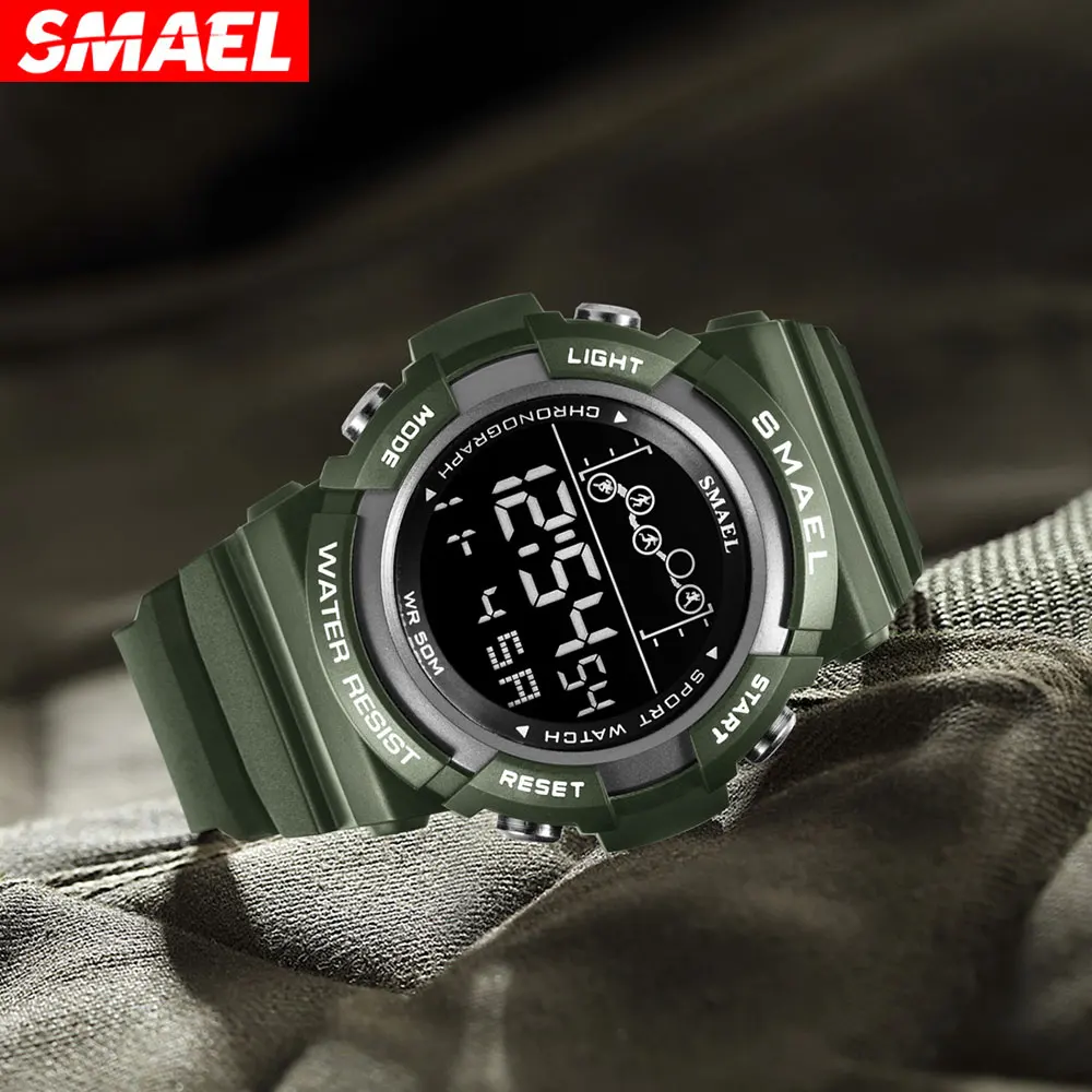 Digitale Uhren Digitale Armbanduhr Herren Sport Armbanduhren Led