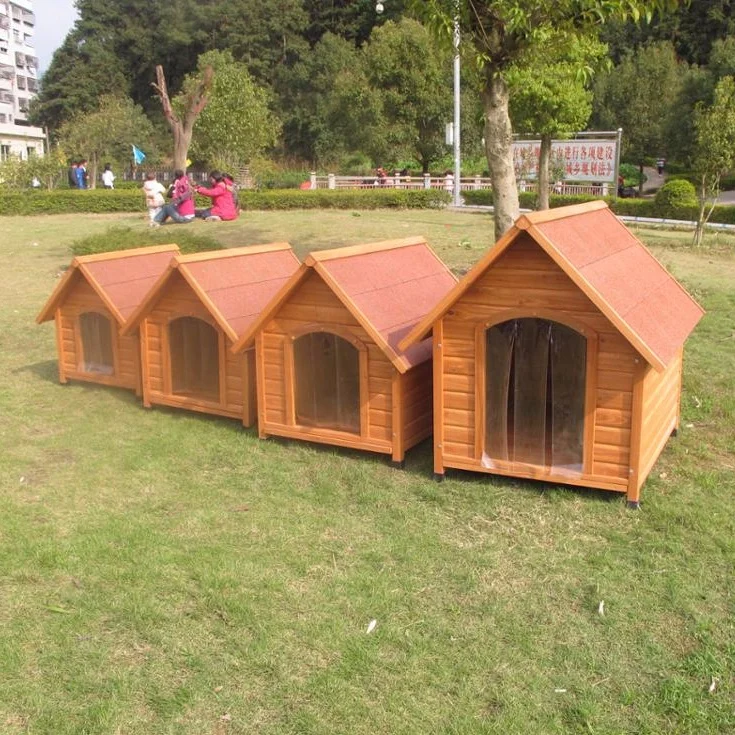 犬と猫のためのプレハブペットハウス - 室内用のグレーな犬小屋