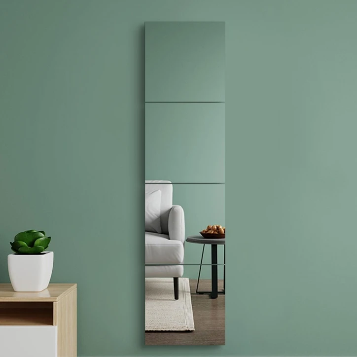 Modern Frameless Square Small Sticky Wall DIY Projects Mirror Self Adhesive Mirror Mosaic Decor Mirrors for Living Room College