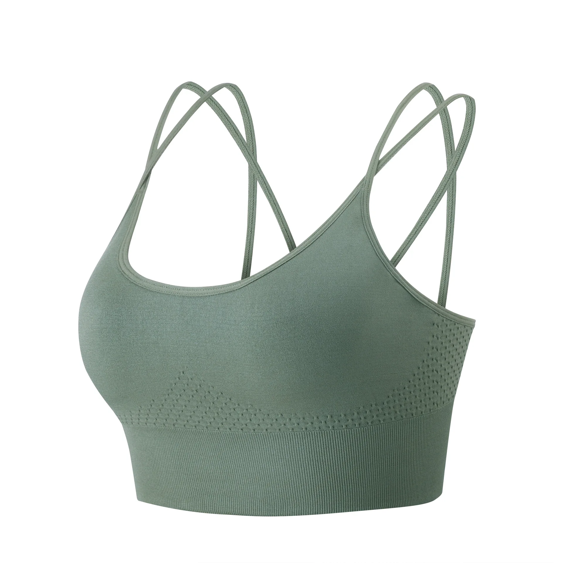 Women's Sports Bra Yoga Plus Size Backless Crop Top Fitness Running