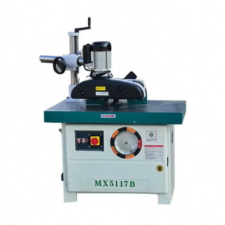 XJ-7 Spindle Shaper Moulder Vertical Milling Wood Door Machine Woodworking One Axis Shaper Moulding Wood Shaper Machine MX5117B